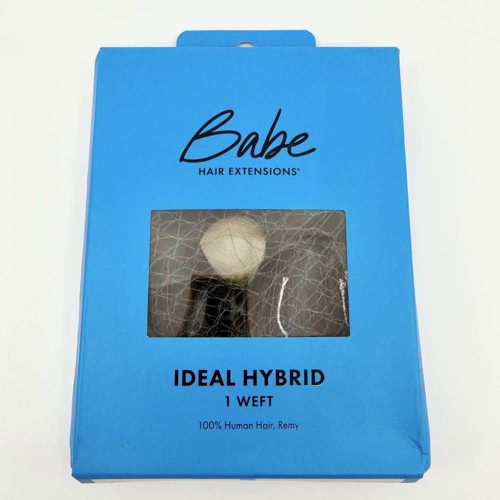 Babe Ideal Hybrid Hair Extensions Black/Blonde Straight #1B/60 Stevie Ombré NEW